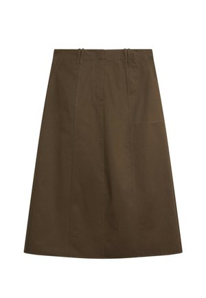 Massimo Dutti, A-snit nederdel - dark brown