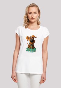 F4NT4STIC - EXTENDED SHOULDER 'SCOOBY DOO PUPPY SCOOBY' - T-Shirt print - white Thumbnail-Bild 1