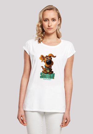 EXTENDED SHOULDER 'SCOOBY DOO PUPPY SCOOBY' - T-shirts med print - white