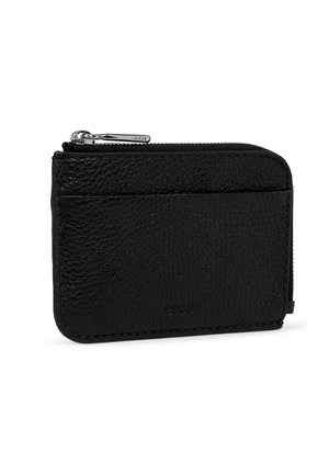 CARD CASE ZIPPED - Portemonnee - black