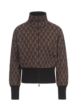 Ivko, ZIP CARDIGAN FIKA FLORAL - Chaqueta de punto - black