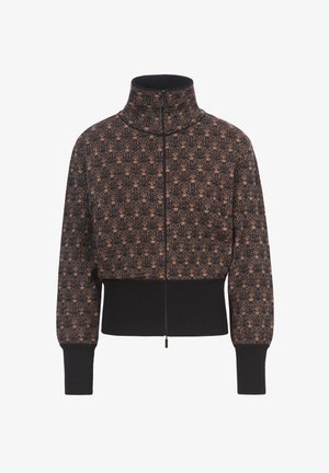 Ivko, ZIP CARDIGAN FIKA FLORAL - Chaqueta de punto - black