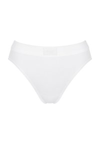 Hvide bomuldsboxershorts med sømløs linning, glat tekstur og minimalistisk design for komfort og pasform.