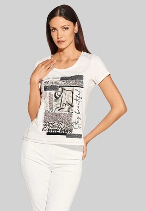 MADELEINE MANTEL - Print T-shirt - offwhite