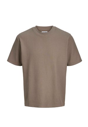 EINFARBIG - T-shirt basic - dark brown