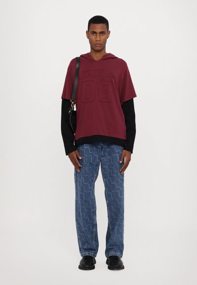 The Kooples Majica z dolgimi rokavi - burgundy