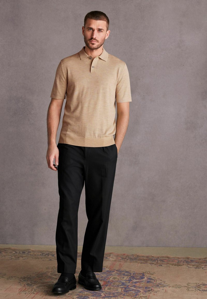 Next - SHORT SLEEVE STANDARD - Polo majica - mottled beige, Povečajte