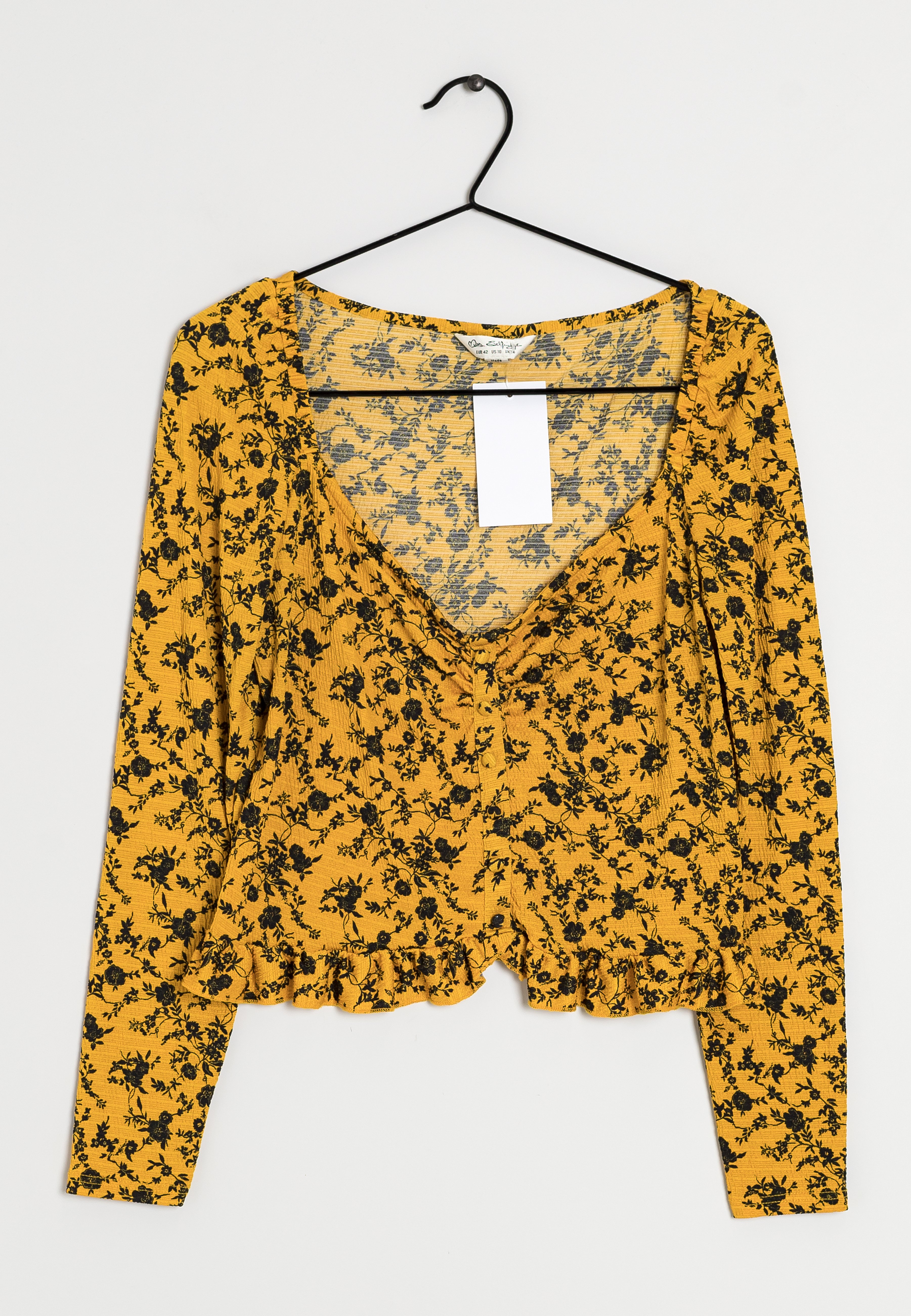 miss selfridge yellow top