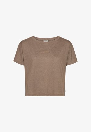 Prune lühikeste varrukatega T-särk, millel on mugav lõige, valmistatud pehmest kangast ja mille esiküljel on tagasihoidlik "@Metll" tikand.