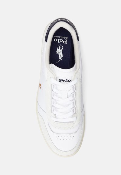 Polo Ralph Lauren COURT SPORT LEATHER-SUEDE SNEAKER UNISEX - Αθλητικά παπούτσια - white/navy