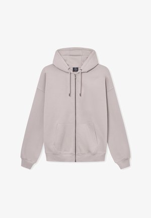 CALEB  - Sweat zippé - warm grey