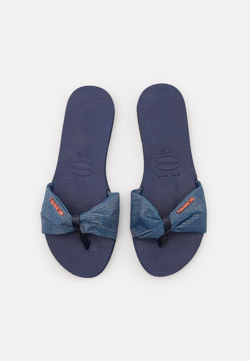 Havaianas YOU TROPEZ SHINE - Sandales tongs - navy blue