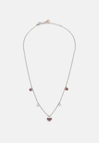 NECKLACE ESSENTIAL - Verižica - silver-coloured/white and red