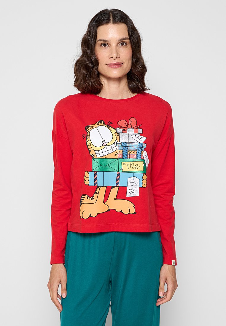 United Colors of Benetton Pyjamashirt rood United Colors of Benetton Pyjamashirt rood