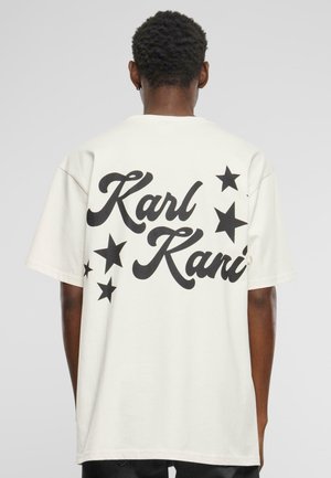 SMALL SIGNATURE HEAVY  STAR TEE - T-shirt con stampa - off white