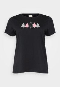 CARXMAS LIFE TEE  - T-shirts med print - black