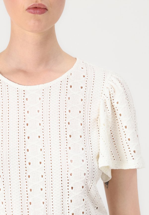 ONLRIVERSIDE - Print T-shirt - cloud dancer4