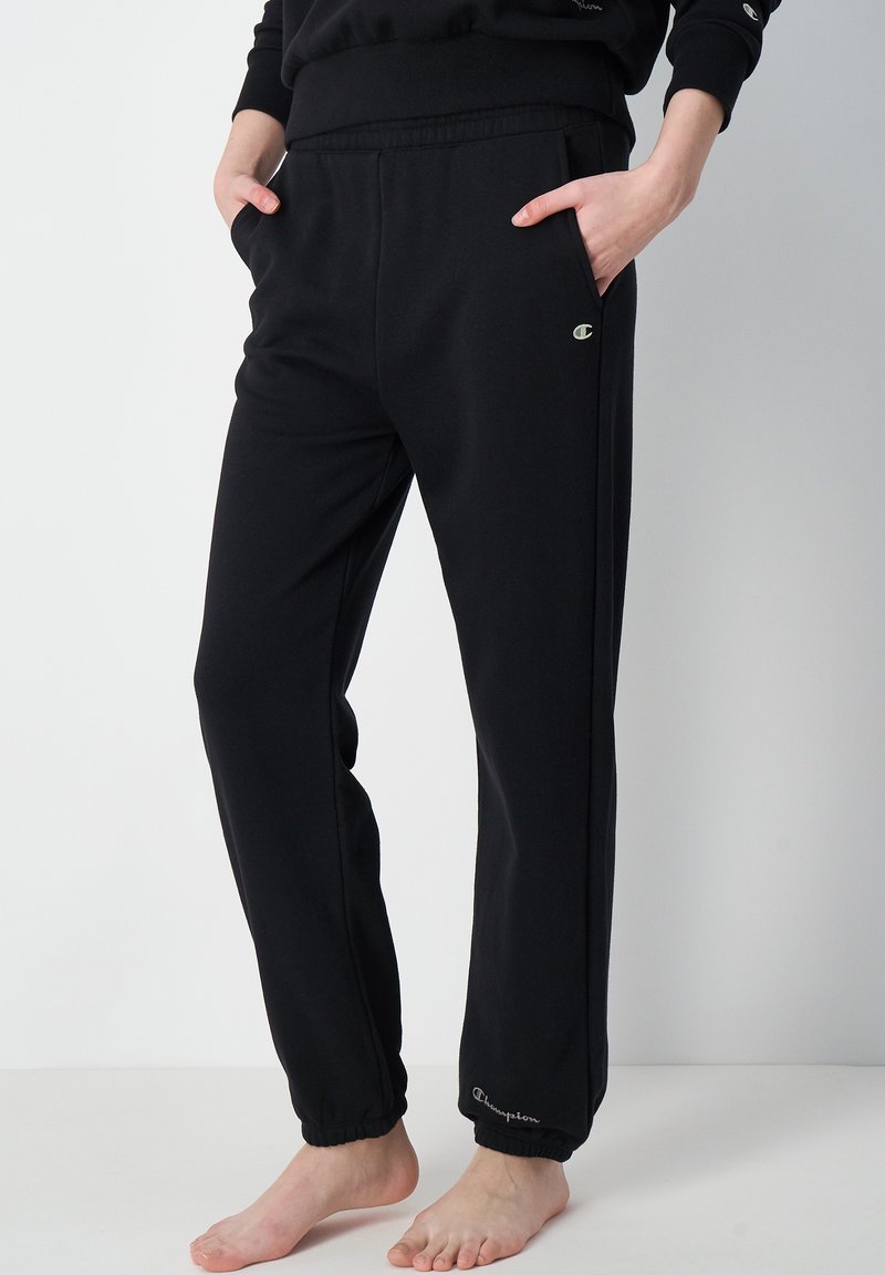Children's Tracksuit Bottoms Champion Cuff Black