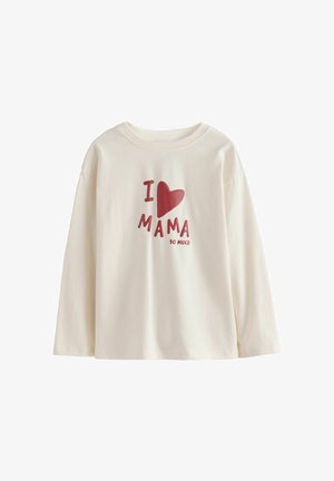 Next, LONG SLEEVE SLOGAN TOP - Top s dlhým rukávom - ecru white mama