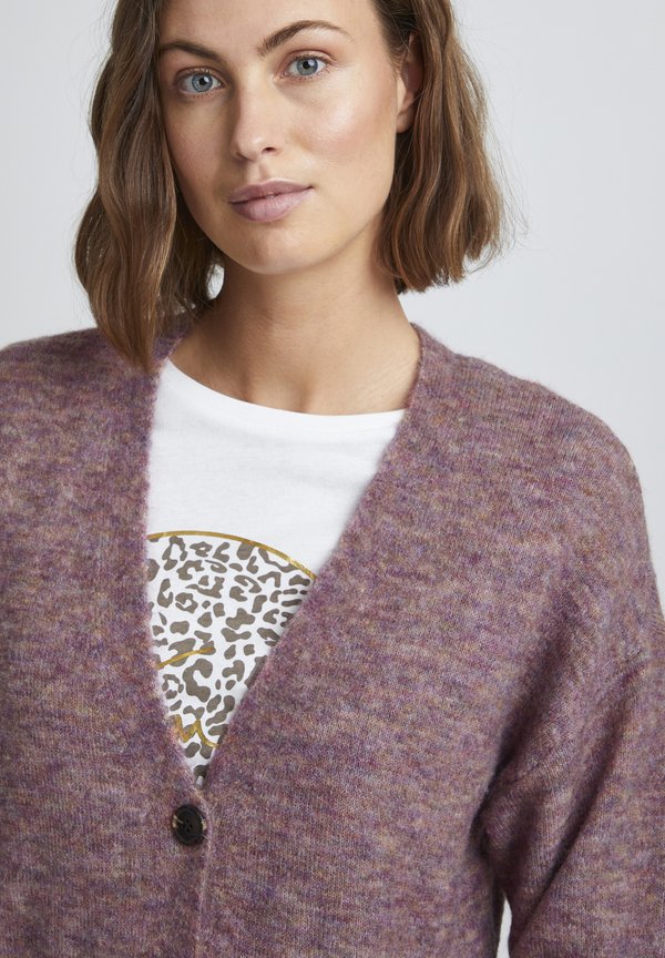 FREmdebbi - Cardigan - grape shake melange4