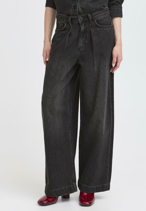KANOA - Wide Leg - black denim