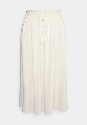 YASFLAXA MIDI SKIRT - A-line skirt - beige melange