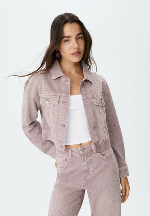 SHIMMER - Denimová bunda - lilac