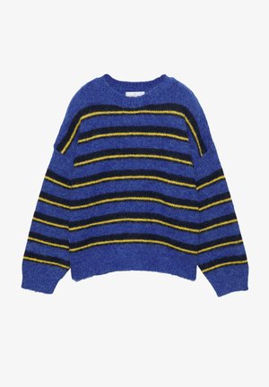 PULL&BEAR STRIPED - Svetrík - blue