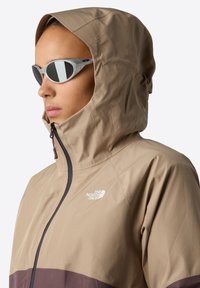 The North Face W DIABLO DYNAMIC ZIP-IN JACKET - Giacca outdoor - mushroom grey tawny qua