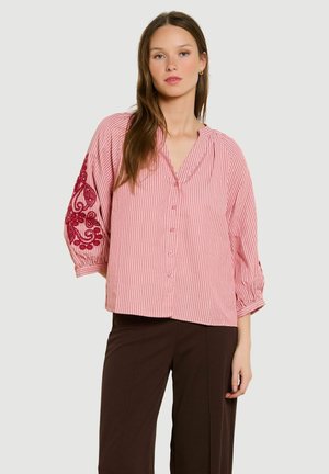 LolaLiza, EMBROIDERED STRIPED BLOUSE EMBROIDERED STRIPED BLOUSE - Blouse - light pink
