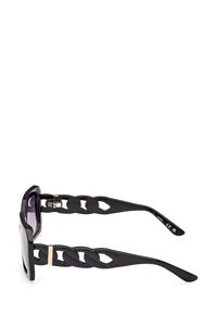 Guess IN INIETTATO PER - Ochelari de soare - nero lucido grigio fumo sfumato