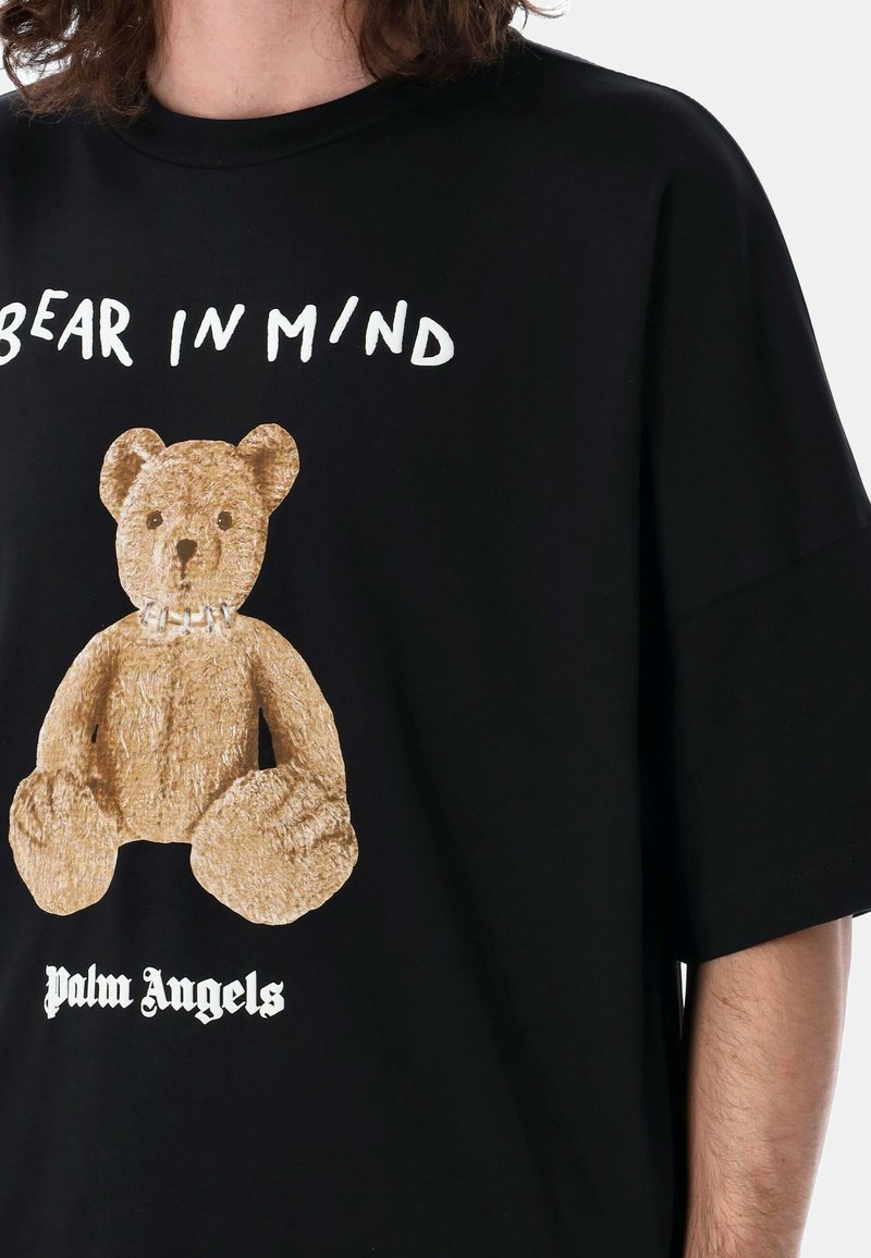 Palm Angels BEAR IN MIND OVER T-shirt con stampa black/nero