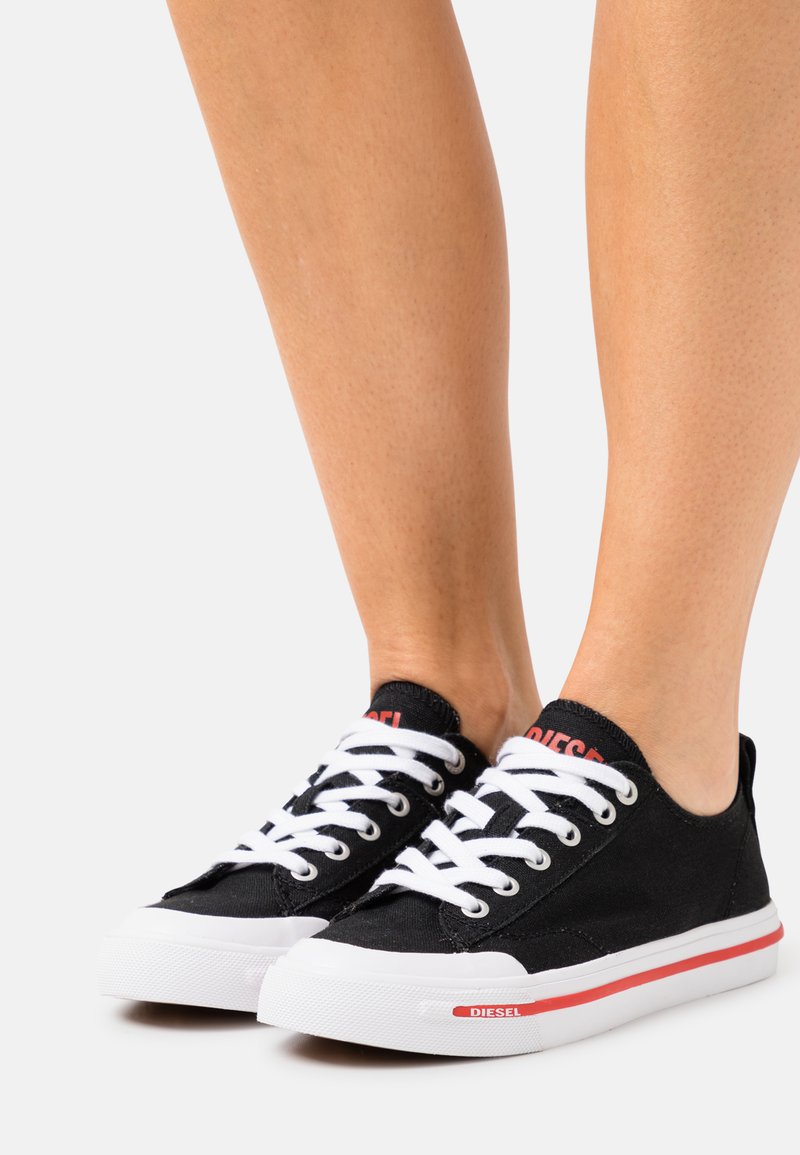 Diesel S-ATHOS LOW W - Sneaker low - black/white