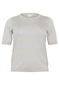 Unselected, soft chambray featherg stripe