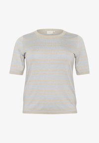 Unselected, soft chambray featherg stripe