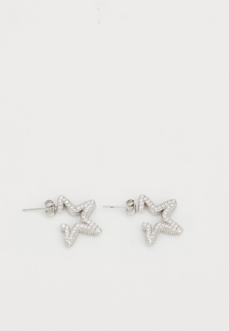 Collina Strada - STAR EARRINGS - Korvakorut - silver-coloured, Suurenna