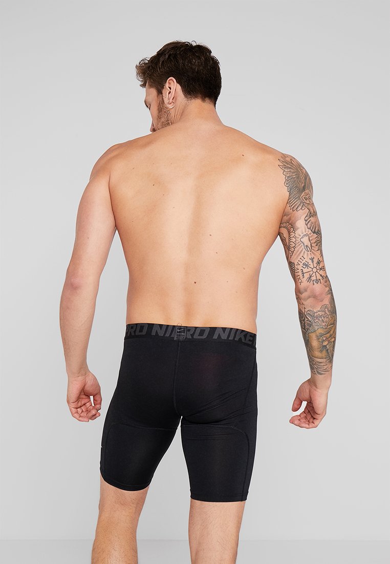 Nike Performance PRO SHORT - Pants - black/anthracite/white/black - Zalando .co.uk
