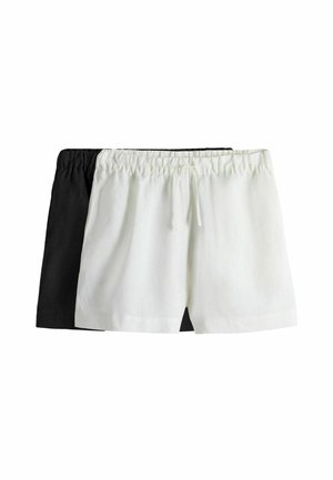 REGULAR FIT 2 PACK - Shorts - black white