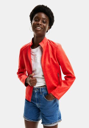 Desigual BIKER - Giacca in similpelle - red