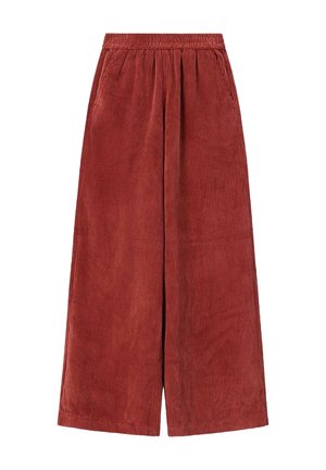 MIT HOHER TAILLE - Trousers - d.rood