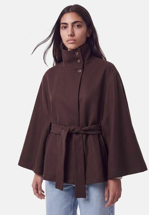 Pieces, JACKET PCAIKEN CAPE - Cape - hot fudge
