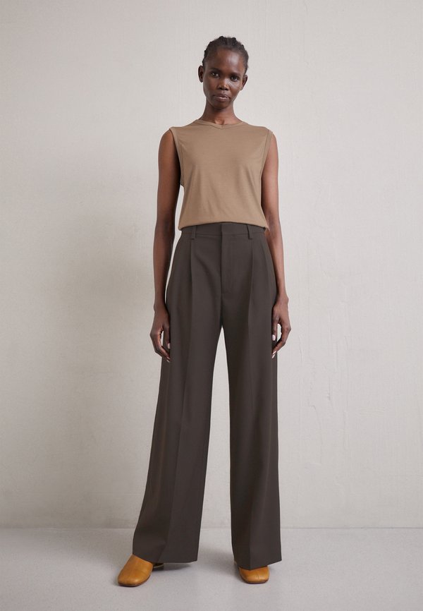 DARCEY TROUSERS - Trousers - dark choco3