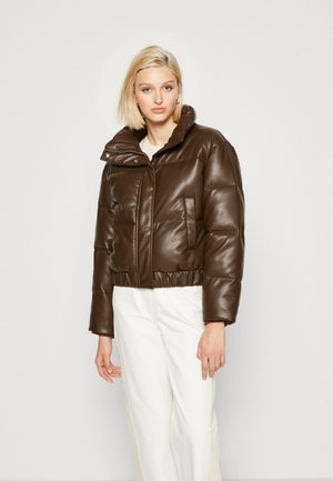 Abercrombie & Fitch ULTRA MINI PUFFER - Χειμωνιάτικο μπουφάν - brown