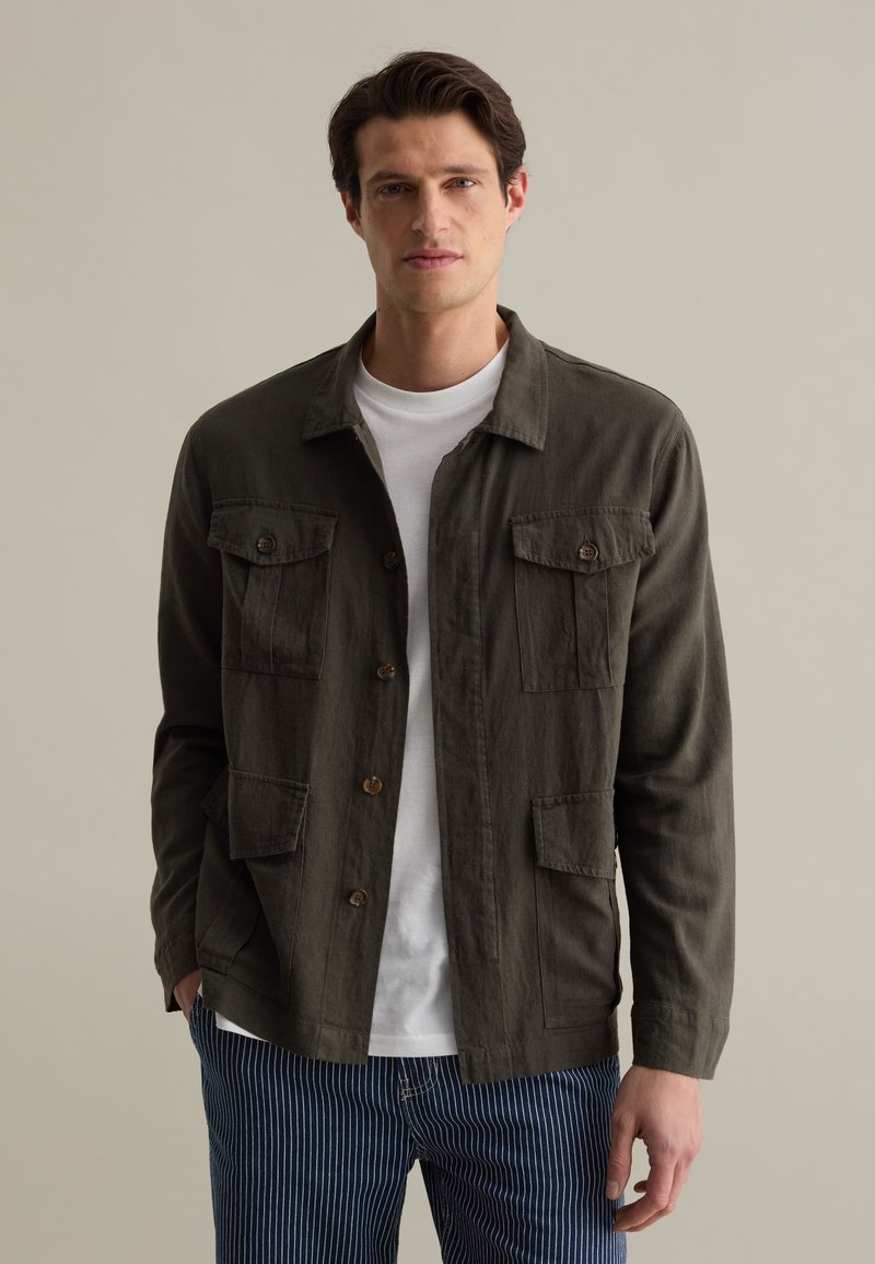 Veste Quatre Poches Résistante à La Douche - Verte, Taille L, Marque Next Supply