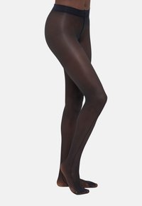 Lindex TIGHTS 20 DEN STRIPE AT BACK - Strømpebukser - black
