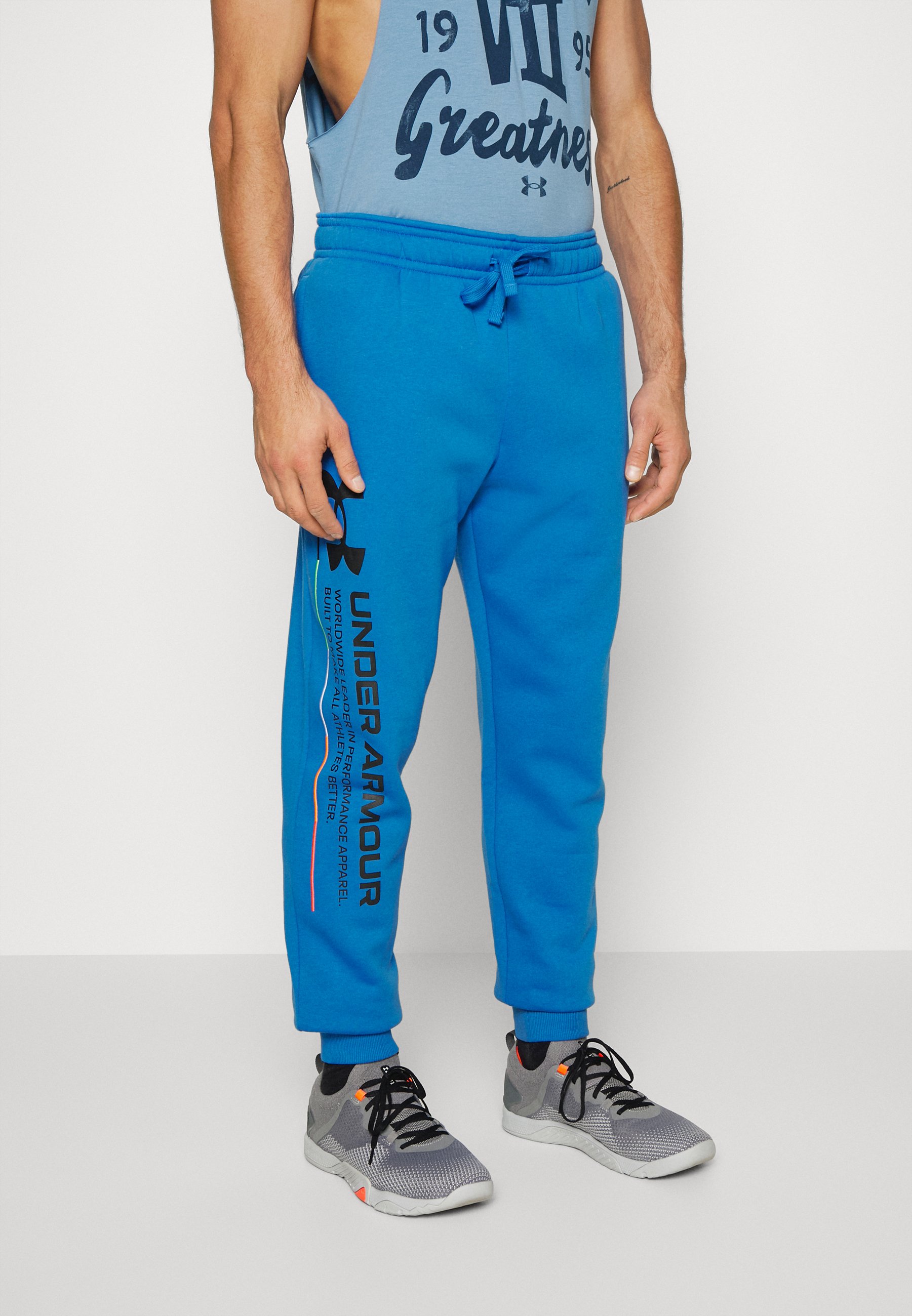 Under Armour RIVAL CHROMA PANTS - Pantalones deportivos - victory  blue/black/azul - Zalando.es