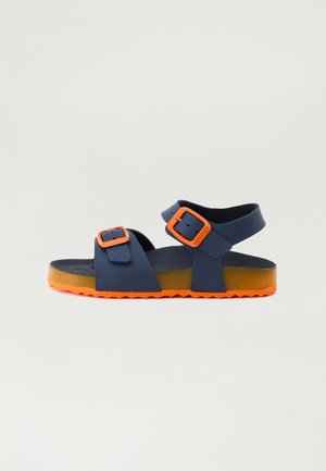 GHITA BOY - Sandali - navy/orange