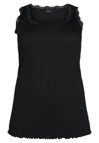 Zizzi 2-PACK WITH TRIM - Topp - blue/coral black