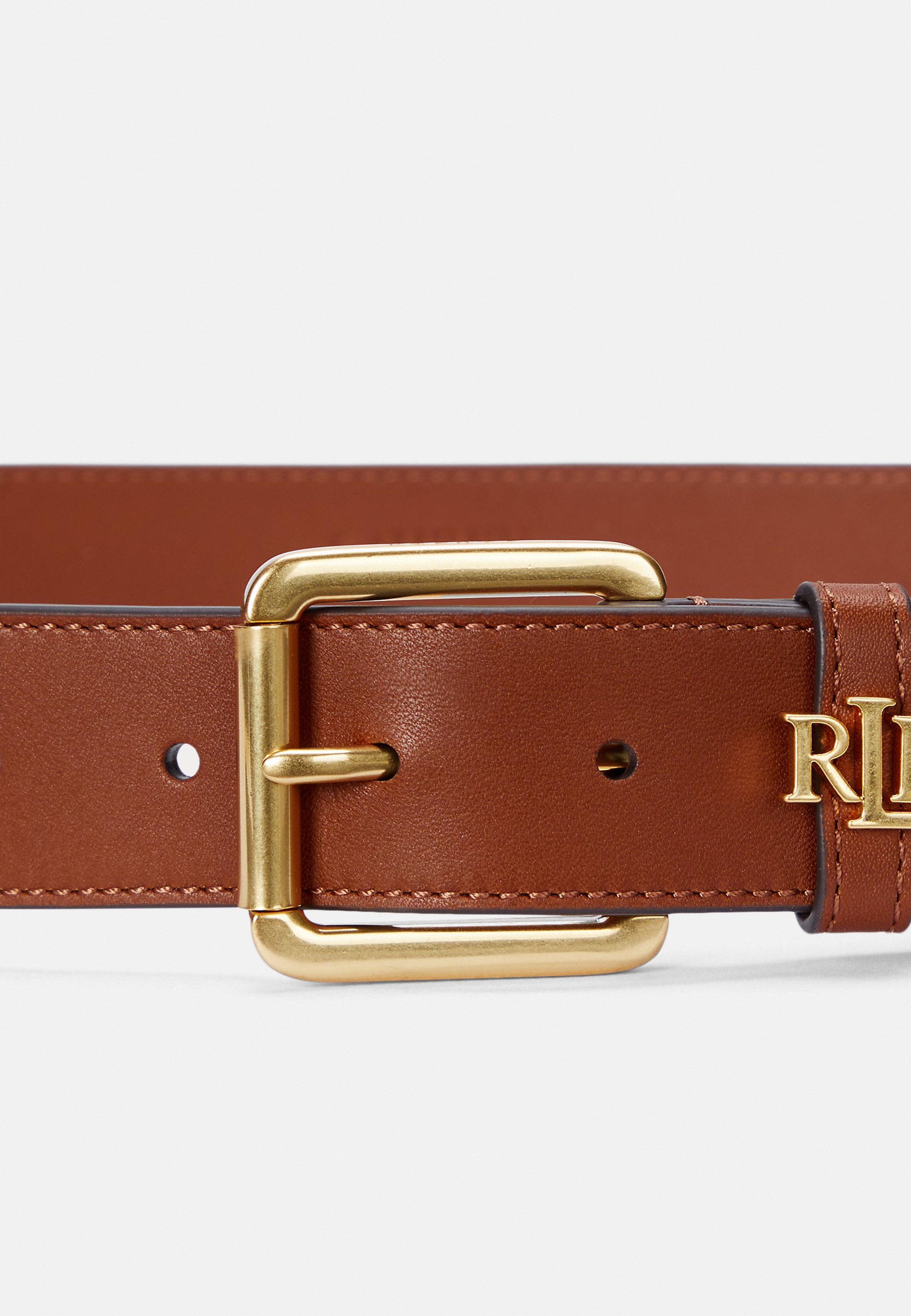 lauren ralph lauren logo leather belt