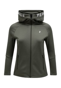W RIDER ZIP HOOD - Fleecová bunda - olive